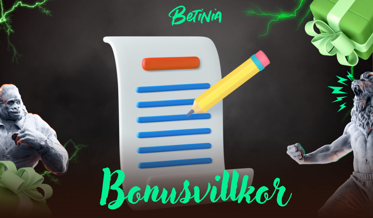 Betinia Viktiga Bonusvillkor