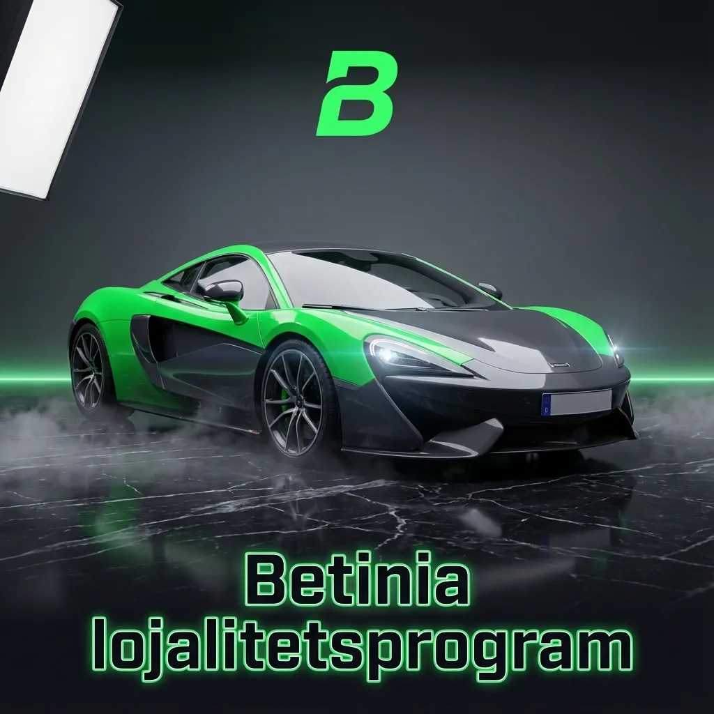 Grafisk översikt av Betinia lojalitetsprogram med poäng, nivåsteg och belöningar för svenska spelare