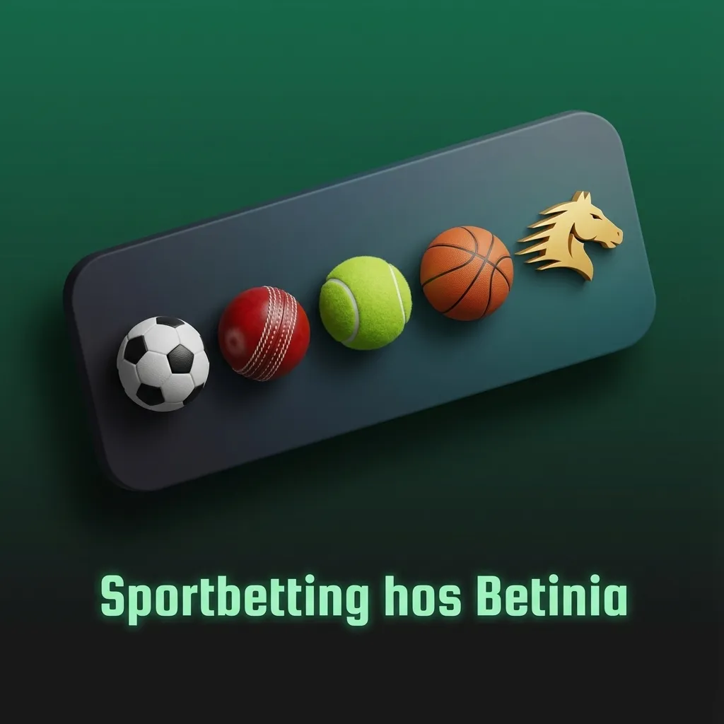 Sportbetting hos Betinia: svensk spelsida med odds på fotboll, ishockey, tennis, basket, e-sport och fler sporter