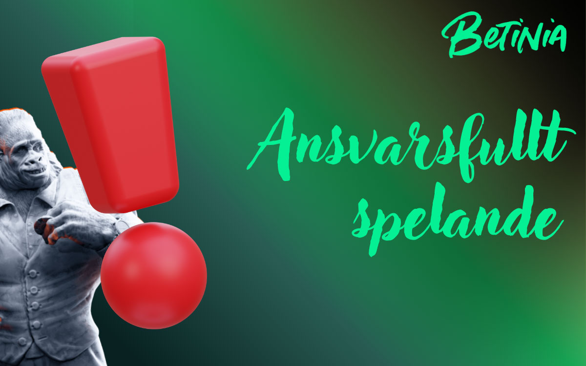 Illustration av ansvarsfullt spelande med symboler för budget, tidsgränser, pauser och stöd vid spelproblem