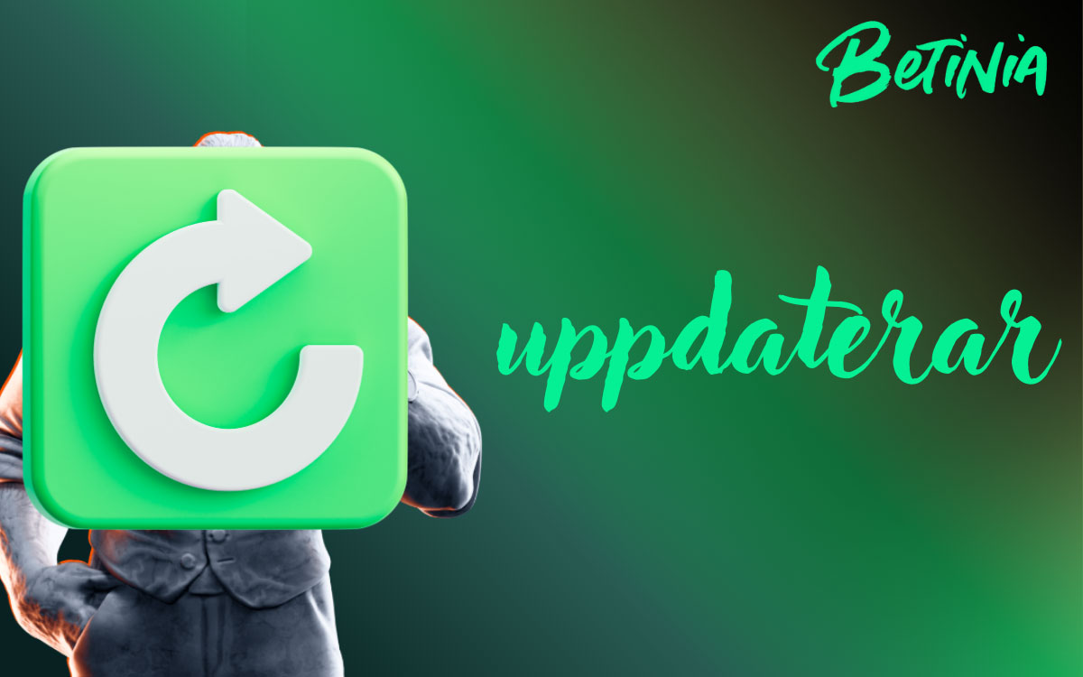 Illustration som visar hur du uppdaterar Betinia app på Android via APK och på iOS genom PWA‑ikon och cache‑rensning
