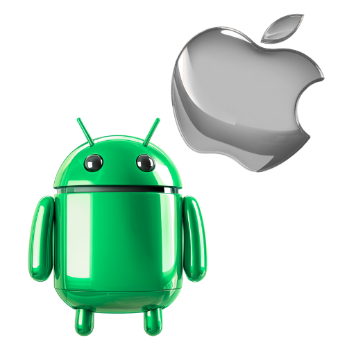 Mobiltelefon som visar Betinia app för sportspel och casino, med text om välkomstbonus upp till 500 %