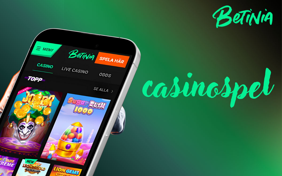 Översikt över populära Betinia casinospel: listade slots med RTP, teman, leverantörer och spelinformation för svenska spelare.