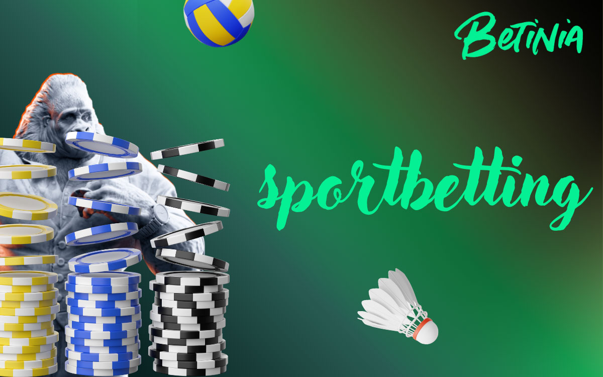 Mobilskärm med Betinia app som visar liveodds och prematch betting på flera olika sporter