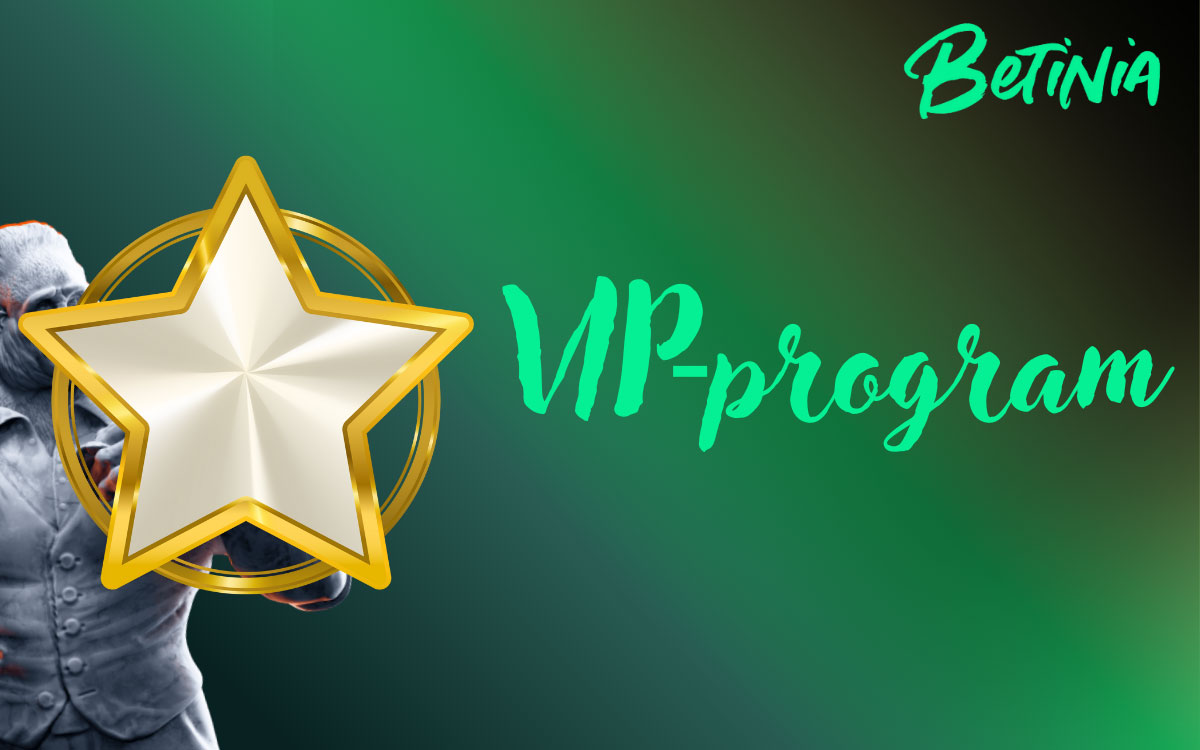 Illustration av Betinias VIP-program med nivåer som ger bättre fördelar, bonusar och exklusiva turneringar