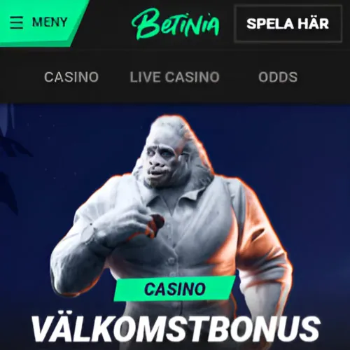 Instruktion Gå till Betinia Sveriges webbplats