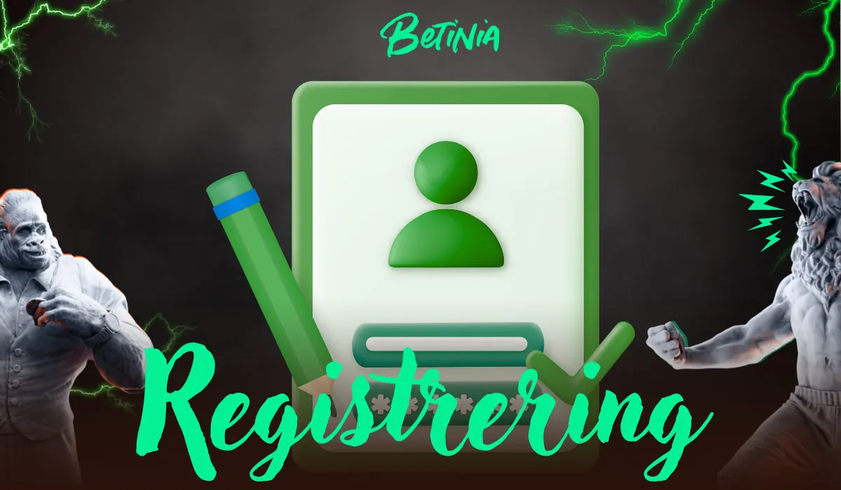 Betinia Registrering och Login